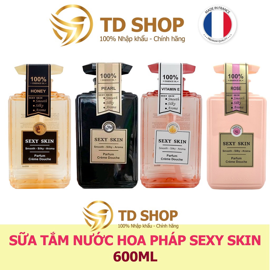 Sữa Tắm Nước Hoa Sexy Skin 600Ml Chính Hãng Pháp