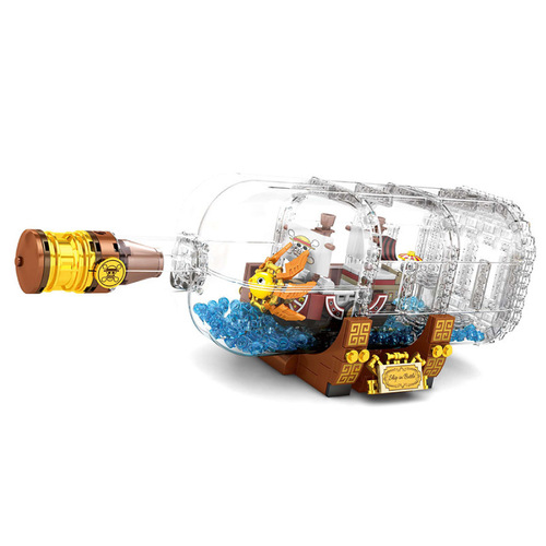 CREATIVE LEGO Đồ Chơi Lắp Ráp Mô Hình Tàu One Piece Sáng Tạo Cho Bé