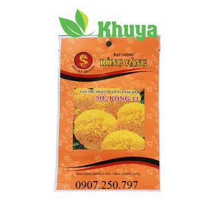 Hạt giống Hoa Vạn Thọ Thái Cao Lỡ F1 Vàng Đậm Mekong 11
