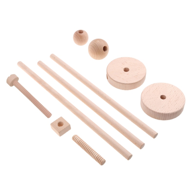 Giá Đỡ Lục Lạc Di Động Bằng Gỗ Sồi Gắn Nôi Em Bé Sơ Sinh