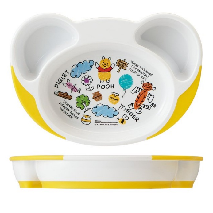 Đĩa Đựng Thức Ăn Trưa Chống Trượt Hình Hello Kitty / Mickey / Pooh / Khủng Long WP7