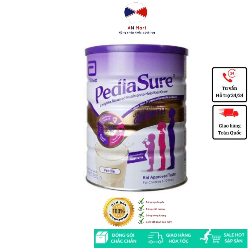 Sữa Pediasure 850g, Sữa Tăng Cân Là Dòng Sữa Pediasure úc Hàng Bay Air Date Xa