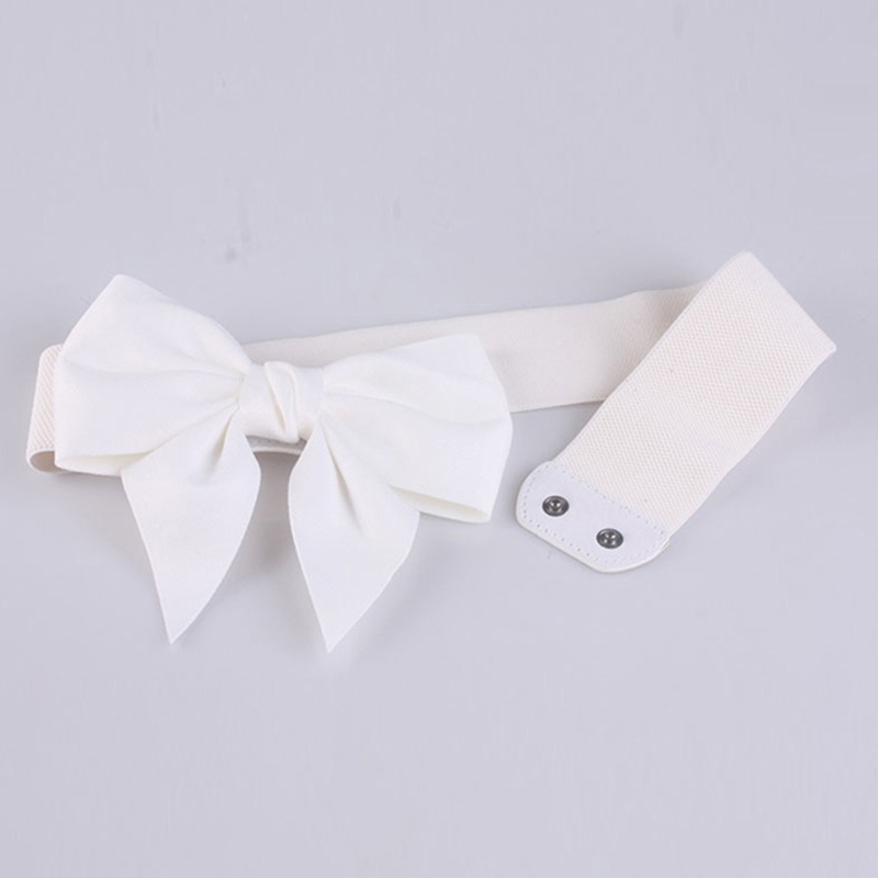 Thắt Lưng Co Giãn Phối Khóa Hình Nơ Phong Cách Harajuku Thời Trang Cho Nữ