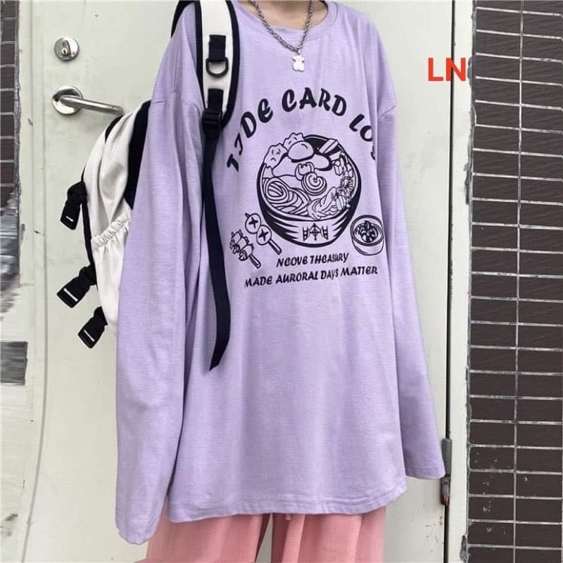 Áo 3D tay dài bát mì LN11