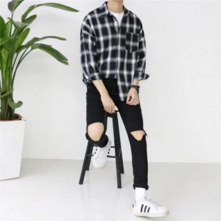 Áo sơ mi Flannel caro Unisex