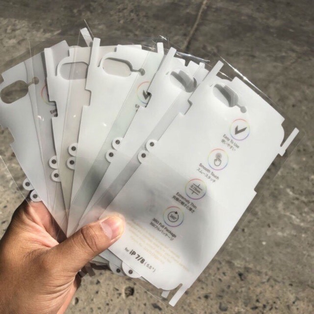 Miếng dán lưng PPF 7 màu trong suốt dành cho iphone các dòng
