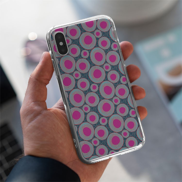 Ốp lưng chống nước chấm hồng đẹp TG Case Hàng cao cấp cho các loại Iphone PAT20210005