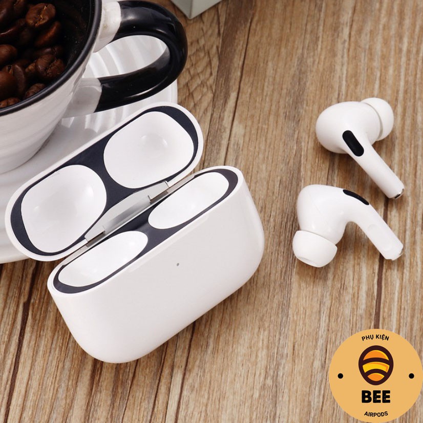 Miếng Dán Kim Loại Chống Bám Bẩn , Chống Trầy Xước Bảo Vệ AirPods Pro - BEE SHOP