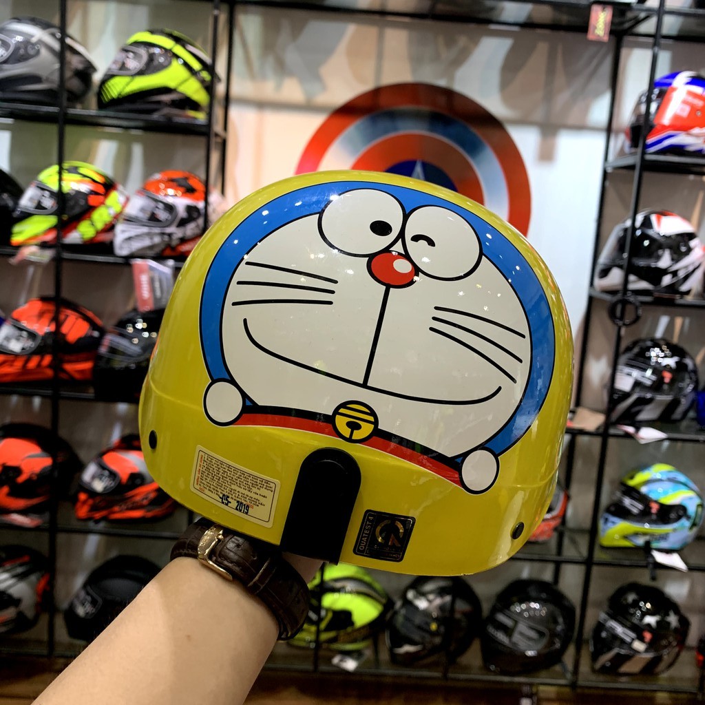 [CAO CẤP - SALE 50%] Mũ bảo hiểm tiêu chuẩn HR1 - Doraemon