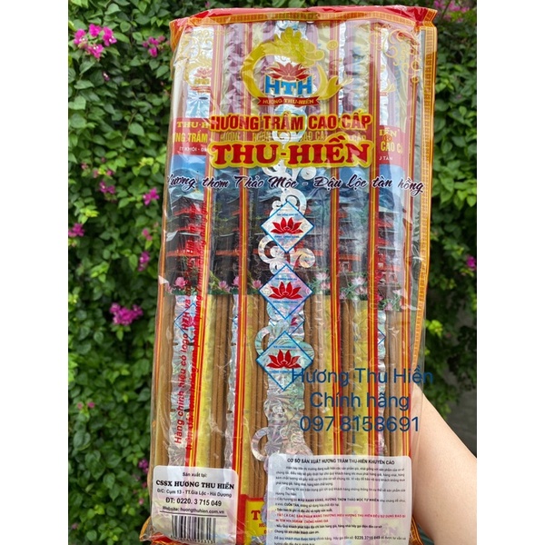 Hương trầm cao cấp thảo mộc Thu Hiền tàn hồng, nhang chính hãng Thu Hiền, cuốn tàn, đậu tàn hồng, đậu tài lộc