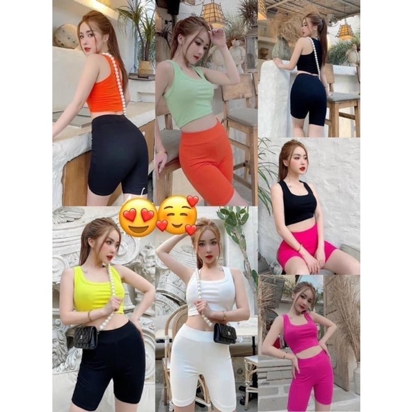 Quần legging lửng Thun cotton cao cấp L1 siêu dày siêu co giãn - cạp cao nâng mông | BigBuy360 - bigbuy360.vn