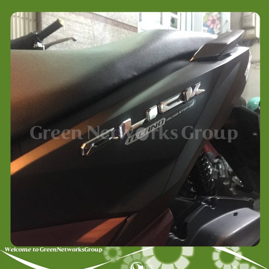 Tem dán chữ cho xe máy Click Greennetworks