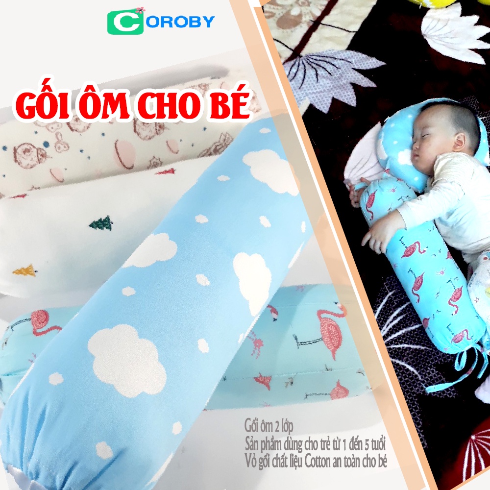 Gối ôm cho bé ngủ ngon không giật mình hình siêu ngộ tĩnh đáng yêu