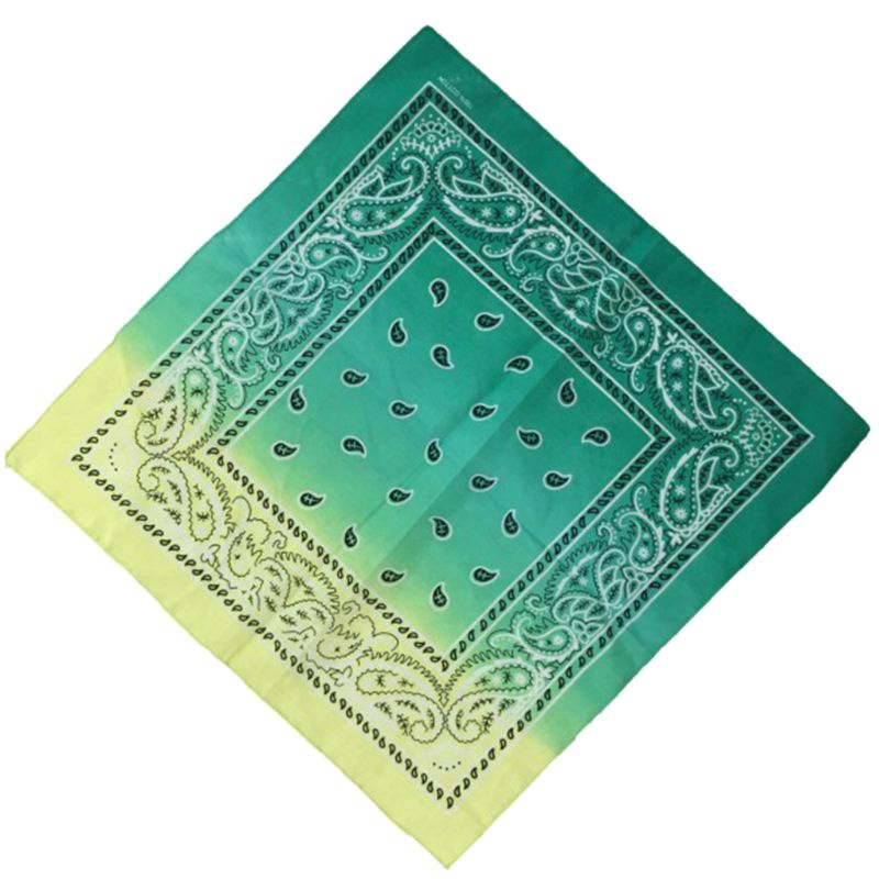 Khăn Vuông Cotton 55x55CM Họa Tiết Hoa Màu Gradient Phong Cách Bohemian