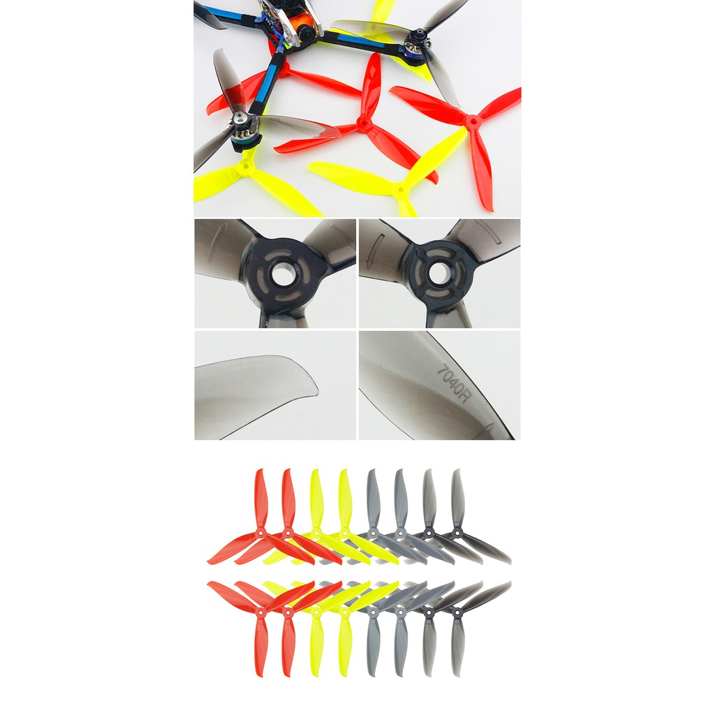 Cánh thuận nghịch 3 lá LDARC 7040 màu đen