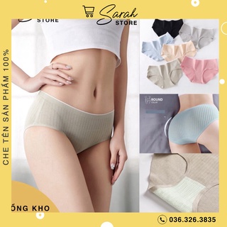 Quần Lót Cotton Gân Tăm Không Đường May Kháng Khuẩn