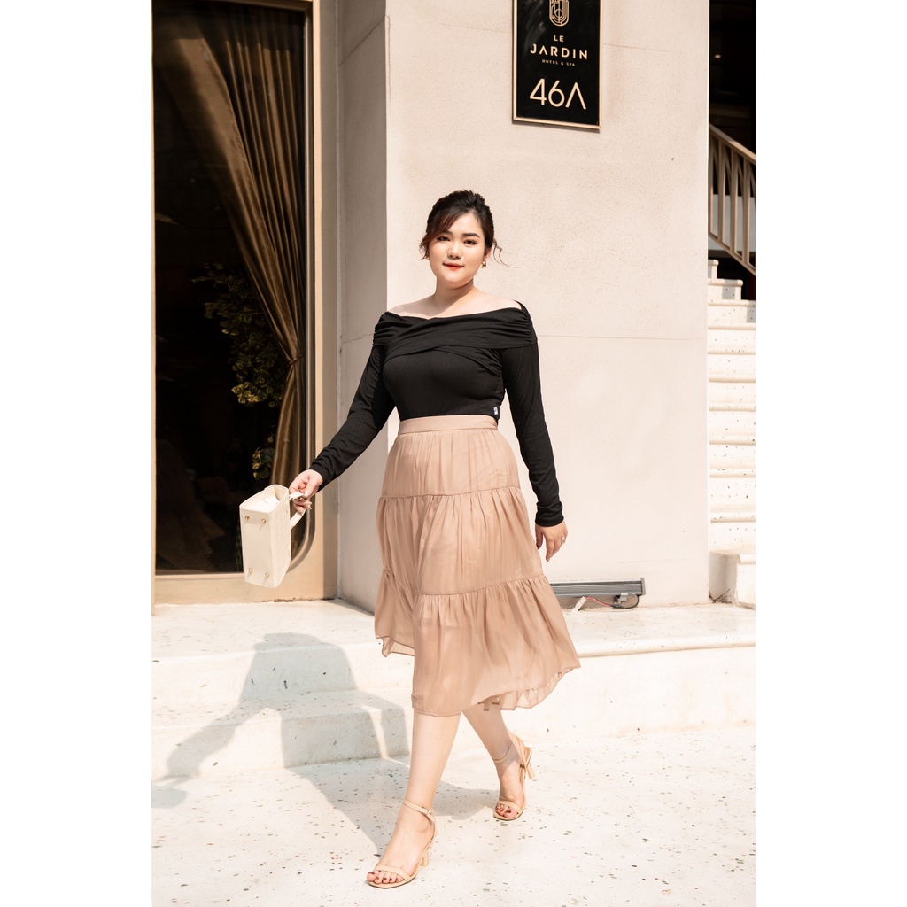 Áo len trễ vai BIGSIZE (55kg đến 95kg) - 21SAP04 - [BUStu Bigsize]