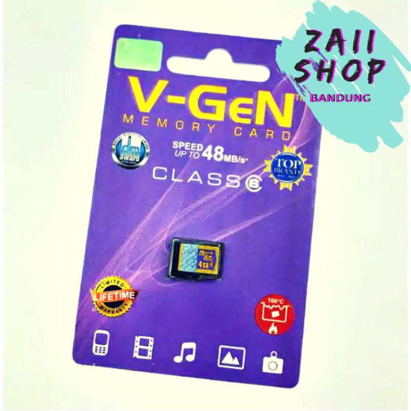 Thẻ Nhớ Sd V-Gen 4gb Class 6v