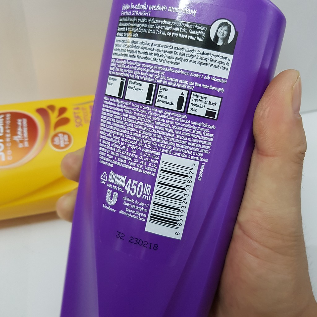 Dầu gội -  dầu xả Sunsilk Thái Lan 450ml