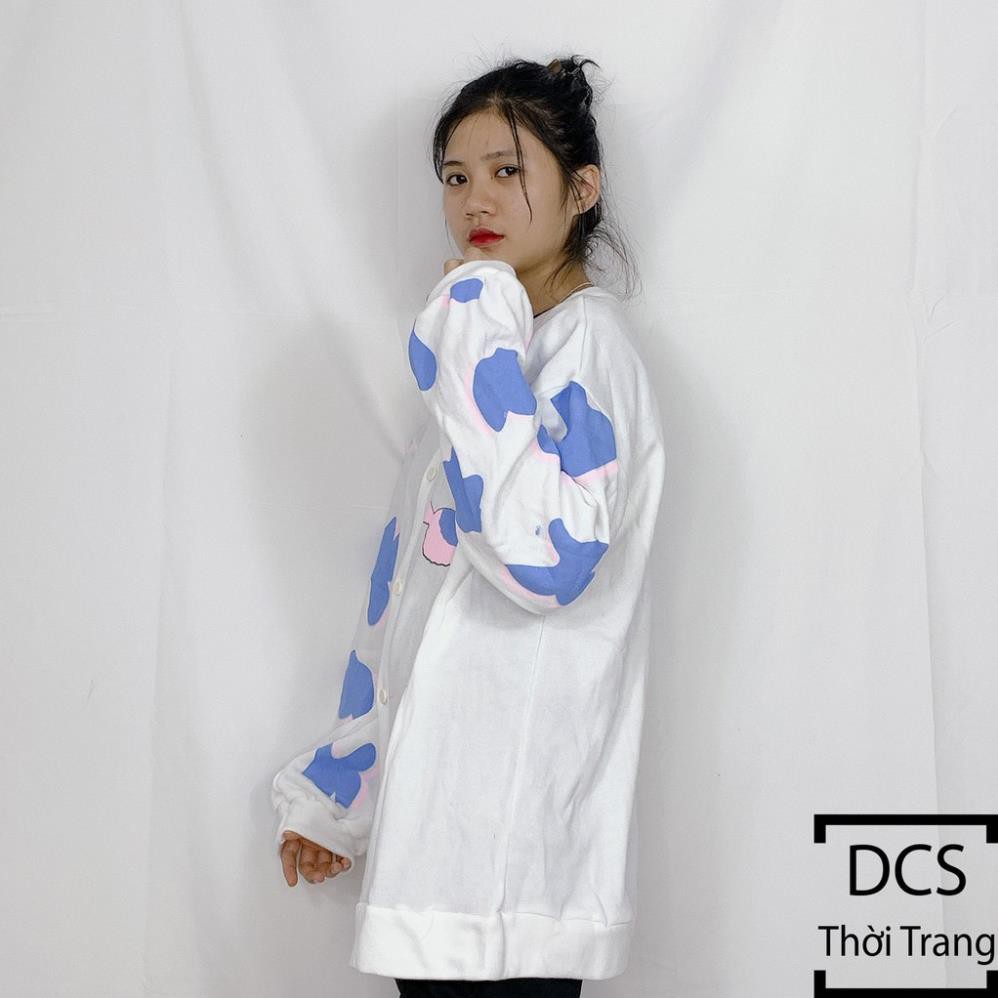 Áo Cadigan Tay In Bò Sữa Plas | BigBuy360 - bigbuy360.vn