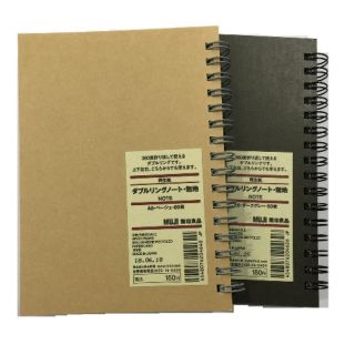 SỔ TAY MUJI GÁY XOẮN BLANK 160 trang