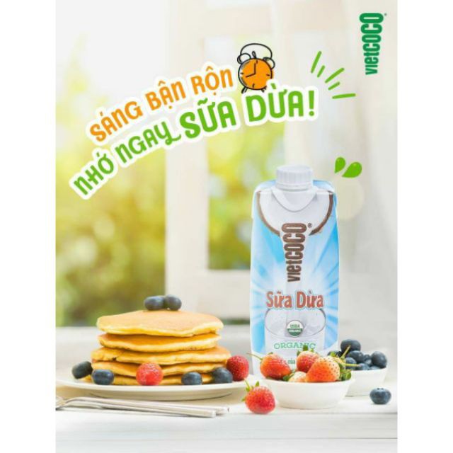 Sữa Dừa Hữu Cơ Vietcoco 500ml