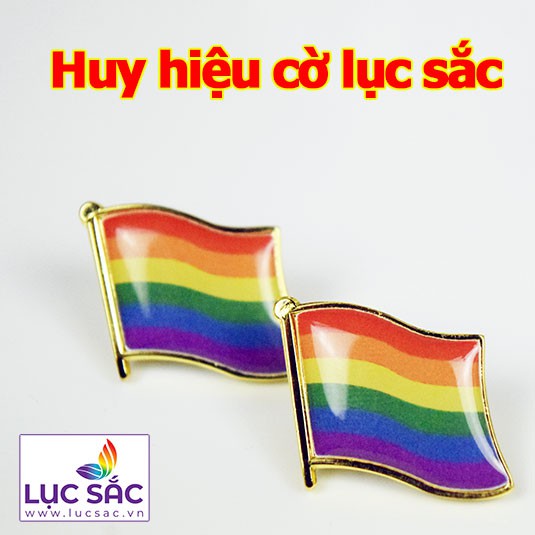 Huy hiệu cờ lục sắc LGBT - TT004