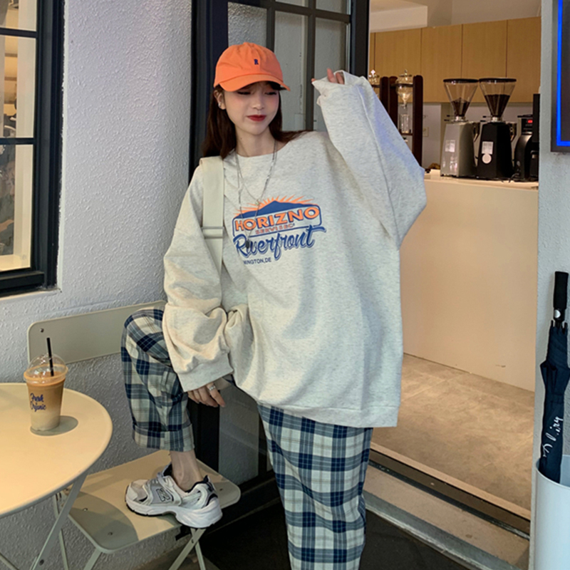 NRVP Áo thun tay dài dáng rộng thời trang 2020 cho nữ