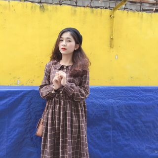 ĐẦM DOLL MIDI CARO