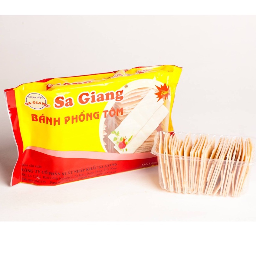 Bánh phồng tôm vuông Sa Giang