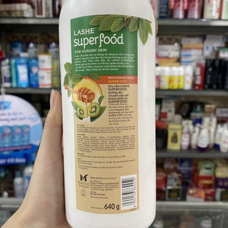 Sữa tắm Lashe Huơng Hạnh Nhân/ Kiwi 640g