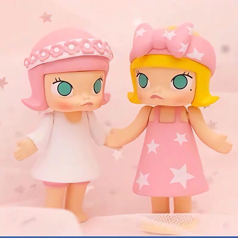 ★Hgtoys★Mô Hình Búp Bê Popmart MOLLY Chòm Sao Series 2 Trang Trí
