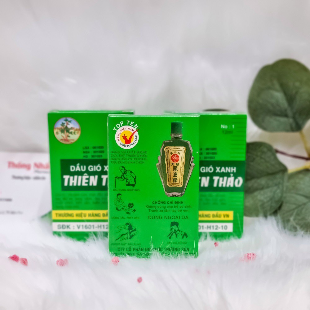 Dầu gió xanh Thiên Thảo (12ml) Chính Hãng