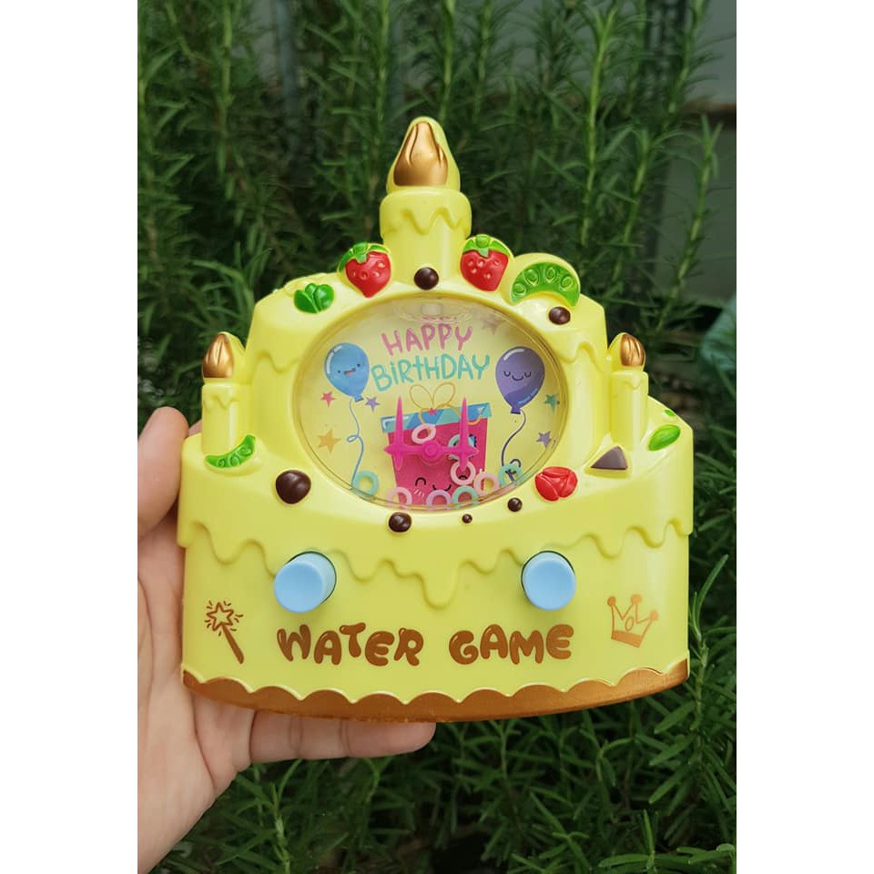 Máy bắn vòng nước, water game  hình lâu đài happy birthday cho bé