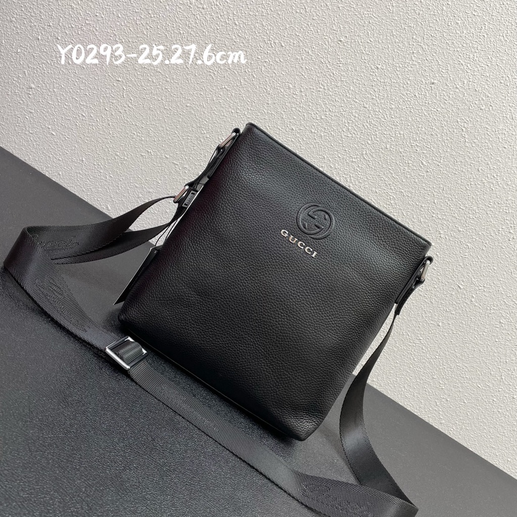 Túi đeo chéo nam da thật thời trang cao cấp Gucci GG GC phong cách cá tính, thời thượng