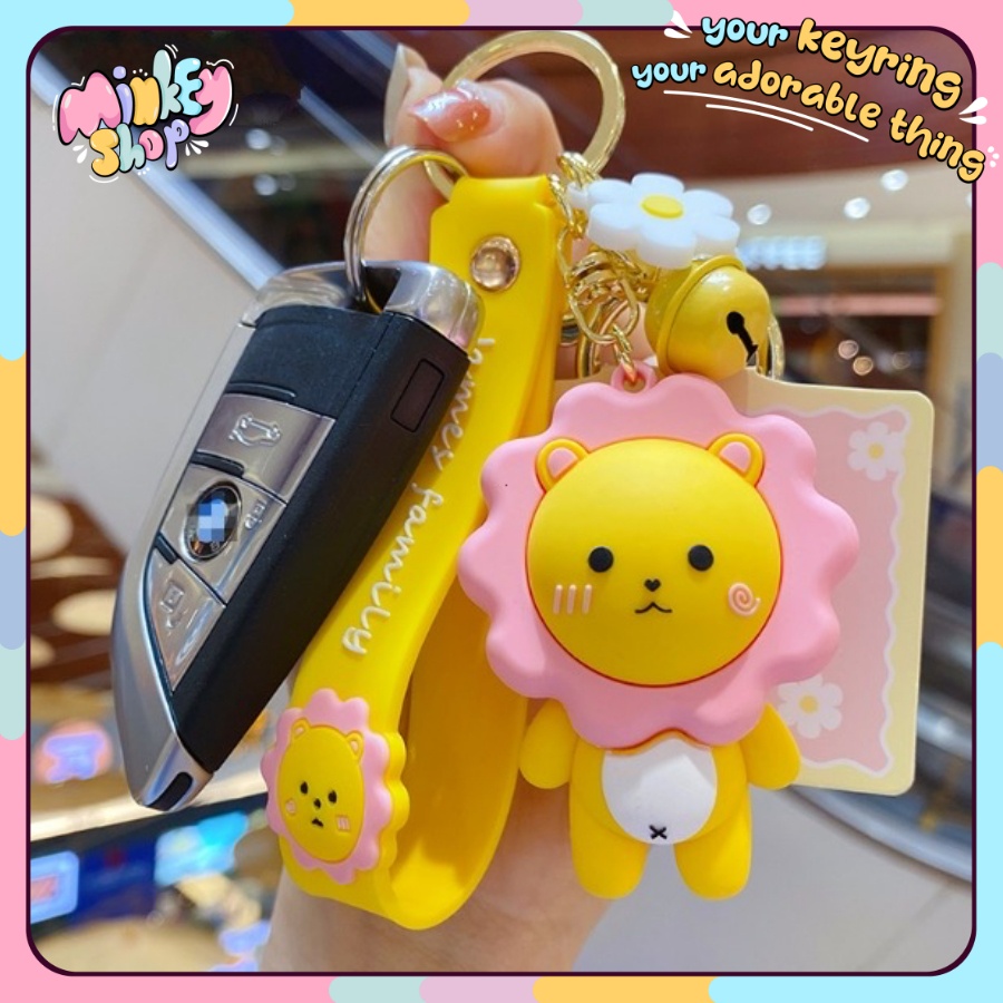 Móc Khóa Đẹp Hình Thú Cute phụ kiện Túi Xách dễ thương -Minkey