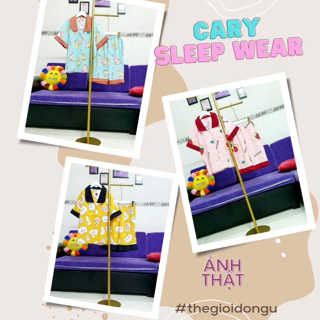 Bộ lụa mango áo cộc quần lửng cổ sen cao cấp CARY