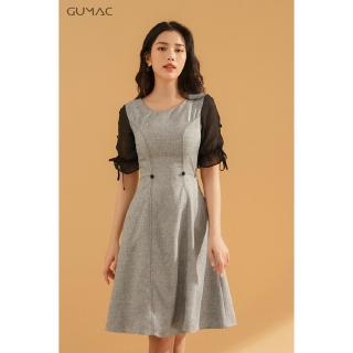 Đầm phối tay voan DA742 GUMAC