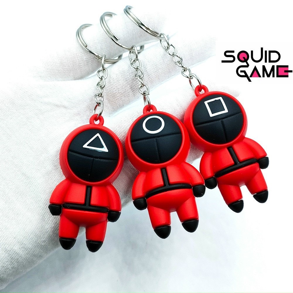 Móc khóa Squid Game lính gác Trò Chơi Con Mực Dễ Thương Mini Cute Giá Rẻ - LANA QUEEN