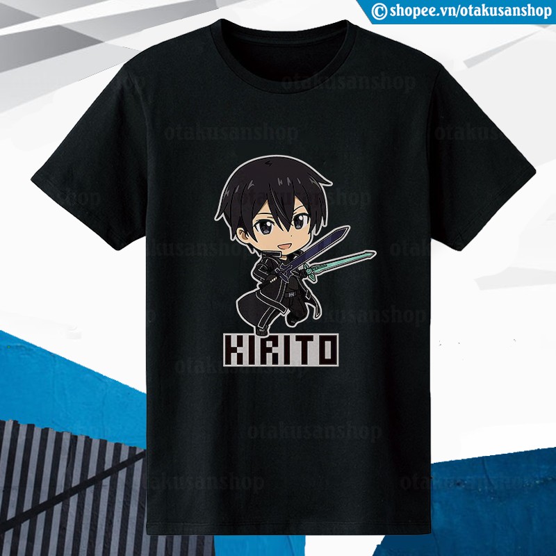 Áo thun Sword Art Online SAO Chibi Collections (Black) ngắn tay