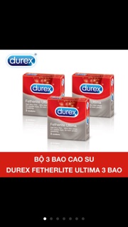 Bao cao su đurex 3 cái.