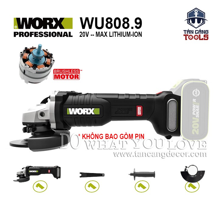 MÁY MÀI WORX WU808.9