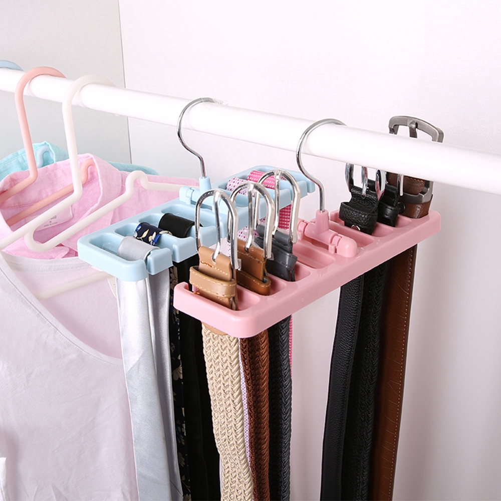 Creative Multi-function 8-hole Belt Scarf Storage Rack MK