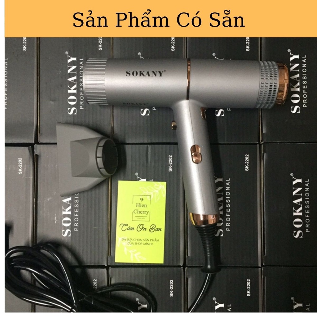Máy Sấy Tóc Công Suất Lớn 2 Chiều Chính Hãng Sokany Bảo Hành 12 Tháng Đổi Mới