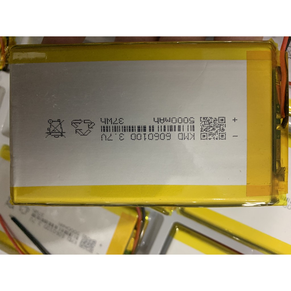 Pin lipo- Pin lithium Polymer 660100 5000mAh - Có mạch bảo vệ pin