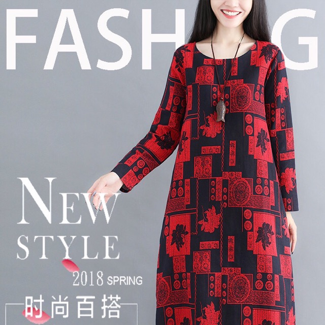 Đầm trung niên bigsize