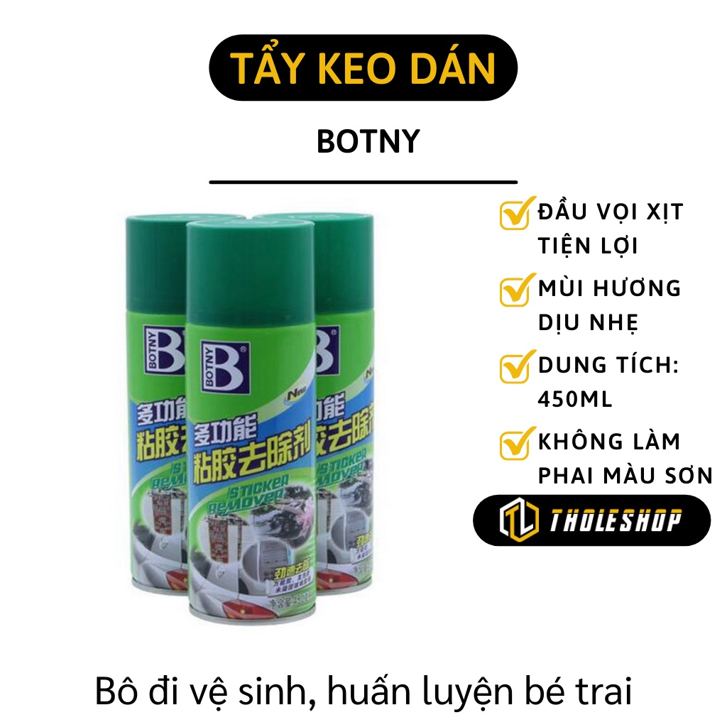 Chai Tẩy Keo Đa Năng - Bình Xịt BOTNY Làm Sạch Keo, Băng Dính, Decal Trên Mọi Bề Mặt 8330