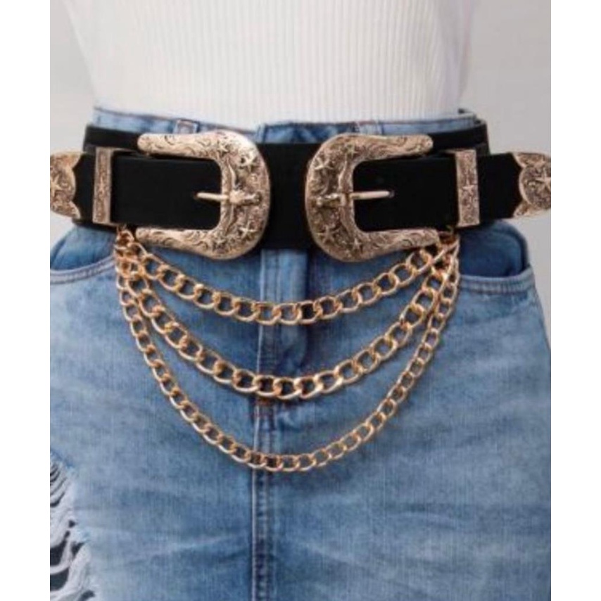 Thắt Lưng Hai Khóa Và Dây Xích papillo