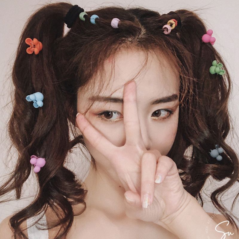 Set 80 kẹp tóc tròn nhỏ xinh cho phái nữ