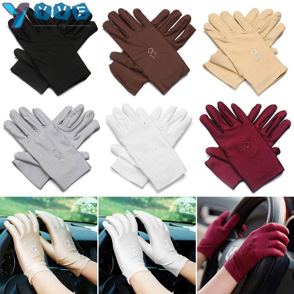 1 Cặp Găng Tay Hở Ngón Co Giãn Chống Nắng Thời Trang Mùa Hè Dành Cho Nữ